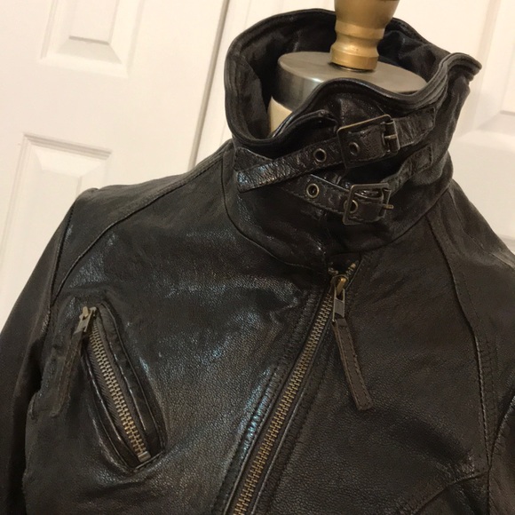 All saints goat leather jacket - Picture 2 of 8